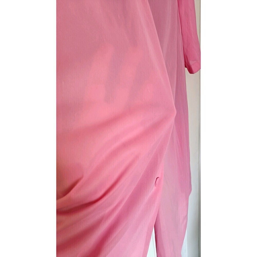 Vintage Vassarette Peignoir Robe Nightgown Size 3X XXXL Pink Satin 70s 80s USA - Picture 7 of 7